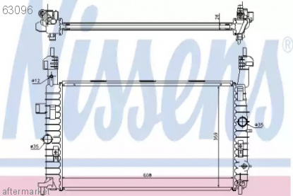 Радиатор nissens 63606a