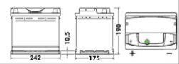 Батарея аккумуляторная "Premium", 12в 64а/ч Exide (EA641)