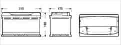 Батарея аккумуляторная "Premium", 12В 90А/ч Exide (_EA900)