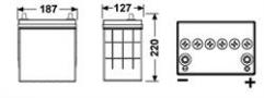 Батарея аккумуляторная, 12В 35А/ч Deta (DB356)