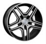 Диск колёсный литой "MR67 8.5x20, 5x112, ET60, D66.6, чёрный матовый, полированнная лицевая сторона диска (MBF)" Ls Replica (D 14082)