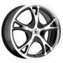 Диск колёсный литой "SK20 6.5x15, 5x100, ET38, D57.1, черный матовый полностью полированный (MBXFP)" Konig (D 10091)