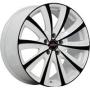 Диск колёсный литой "MODEL-22 6.5x15, 4x98, ET35, D58.6, белый +черный (W+B)" Yokatta (9130820)