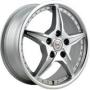 Диск колёсный литой "SH657 6.5x16, 5x115, ET41, D70.1, серебристый полностью полированный (SF)" NZ (9129026)