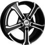 Диск колёсный литой "SH602 6.5x16, 5x114,3, ET55, D64.1, черный матовый полностью полированный (MBF)" NZ (9101871)