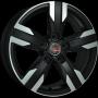 Диск колёсный литой "Concept-GM530 7x17, 5x105, ET42, D56.6, черный матовый полированный (MBF)" Replica LA (Concept 9139955)