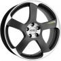 Диск колёсный литой "Freeride Peak 7x16, 4x108, ET15, D65.1, черный матовый, полированный (GMF)" Dotz (OFRP3GP15)