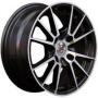 Диск колёсный литой "SH592 6.5x15, 4x100, ET40, D73.1, черный полностью полированный (BKF)" NZ (9110093)