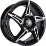 Диск колёсный литой "SH661 6.5x16, 4x100, ET52, D54.1, черный полностью полированный (BKF)" NZ (9129144)