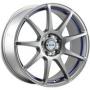 Диск колёсный литой "M29 7x17, 5x115, ET45, D70.3, матовый темно-серыйс синей полосой внутри (MGMBSI)" Alcasta (9132148)