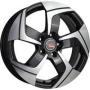 Диск колёсный литой "Concept-H502 6.5x17, 5x114,3, ET50, D64.1, черный полированный (BKF)" Replica LA (Concept 9139969)