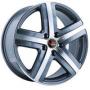 Диск колёсный литой "VW1 8x18, 5x120, ET57, D65.1, насыщенный темно-серый полированный (GMF)" Replica LA (9105370)