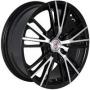 Диск колёсный литой "SH611 6.5x15, 4x100, ET42, D73.1, черный полностью полированный (BKF)" NZ (9110250)