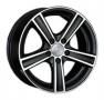 Диск колёсный литой "VW120 7x17, 5x112, ET43, D57.1, черный с дымкой полностью полированный (MBF)" Ls Replica (D 11792)