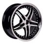 Диск колёсный литой "WARRIOR 8x18, 5x112, ET38, D66.6, полированная лицевая поверхность с полированной "губой"- внешним ободом и Iwheelz (2218012)