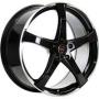 Диск колёсный литой "F-51 9x20, 5x130, ET60, D71.6, черный глянцевый с полированным ободом (BKPL)" NZ (9123926)
