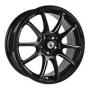 Диск колёсный литой "S888 8x18, 5x108, ET45, D63.4, черный, по лучам частино серебристый (GBQPZ)" Konig (D 10480)