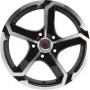 Диск колёсный литой "SH665 7x17, 5x114,3, ET45, D60.1, черный полностью полированный (BKF)" NZ (9129359)