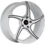 Диск колёсный литой "MODEL-2 7x17, 5x114,3, ET35, D67.1, белый +черный (W+B)" Yokatta (9130006)