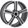 Диск колёсный литой "VW120 7x16, 5x112, ET42, D57.1, матовый черный полированный (MBF)" Replica LA (9126230)