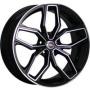 Диск колёсный литой "MODEL-42 8x19, 5x112, ET39, D66.6, черный полностью полированный (BKF)" Yokatta (9142891)