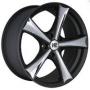 Диск колёсный литой "SH639 8x18, 5x120, ET20, D72.6, черный с металлической вставкой (MBK+CH)" NZ (9108148)
