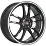 Диск колёсный литой "M30 7x17, 5x114,3, ET50, D67.1, черный с белой полосой по ободу (BKWS)" Alcasta (9132198)