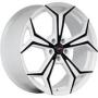 Диск колёсный литой "MODEL-20 7x17, 5x115, ET45, D70.1, белый +черный (W+B)" Yokatta (9130735)