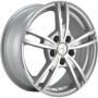 Диск колёсный литой "SH672 6.5x16, 5x114,3, ET47, D66.1, серебристый полностью полированный (SF)" NZ (9129703)
