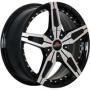 Диск колёсный литой "MODEL-17 6.5x16, 4x98, ET38, D58.6, черный полностью полированный (BKF)" Yokatta (9130556)