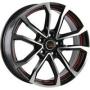 Диск колёсный литой "Concept-GM512 7x17, 5x105, ET42, D56.6, черный полированный с красной полосой по ободу (BKFRS)" Replica LA (Concept 9133125)