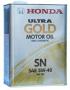 Масло моторное синтетическое "Ultra Gold-SN 5W-40", 4л Honda (08220-99974)
