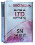Масло моторное полусинтетическое "Ultra LTD-SN 5W-30", 4л Honda (08218-99974)